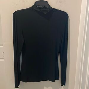 Trendy Black long sleeve Mock Neck size Small